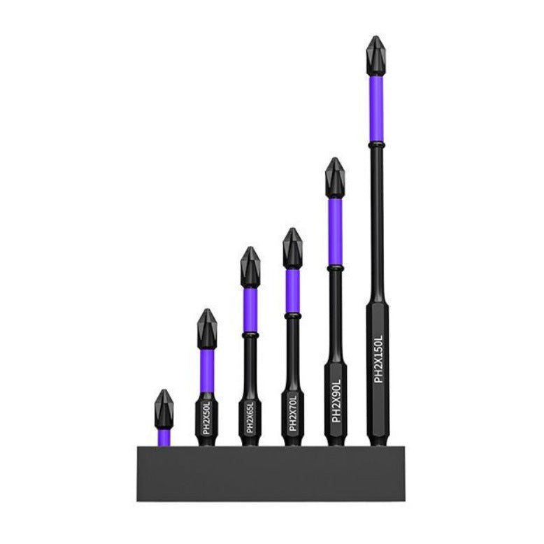 Close-up of Protoolsy Screwdriver Bit Set, durable cross bits