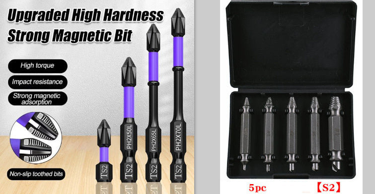 Screwdriver Bit Set driving screws, anti-skid for high precision