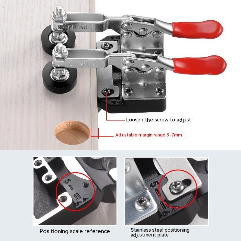 Protoolsy Woodworking Hinge Puncher, stainless steel scale plate