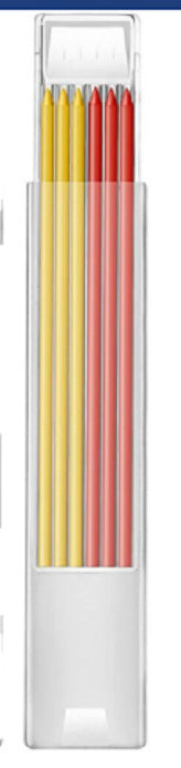 Red & yellow leads for Protoolsy Deep Hole Marker for carpentry