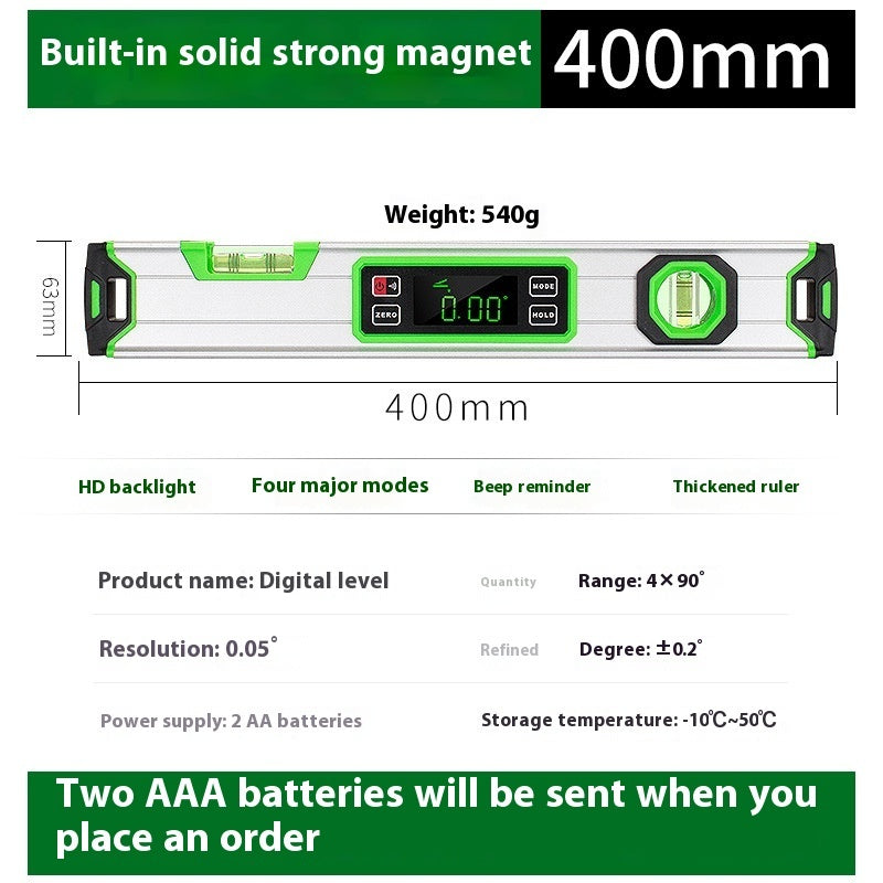 400mm Digital Horizontal Ruler by Protoolsy for construction use