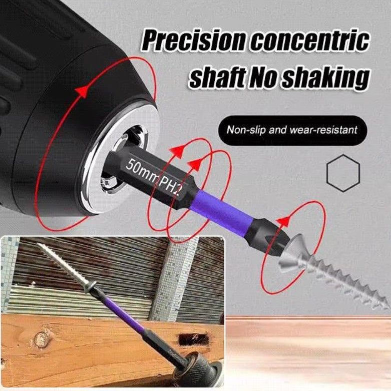 Protoolsy Screwdriver Bit Set, anti-skid bits for reliable fastening