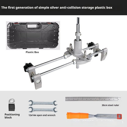 Protoolsy Wood Door Tapper, silver set for precise drilling