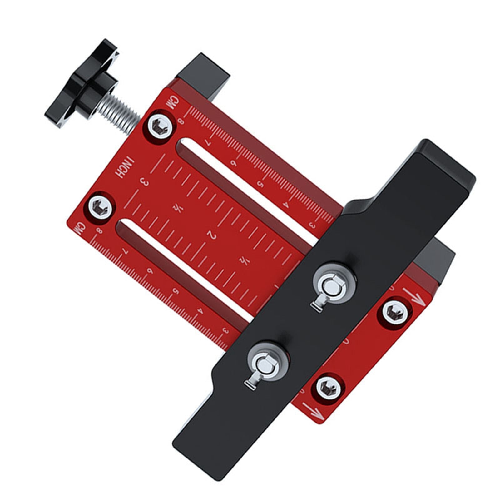 Close-up of Cabinet Mounting Jig by Protoolsy, aluminum alloy