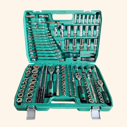 Green box Wrench Toolbox by Protoolsy, ideal for automotive tasks