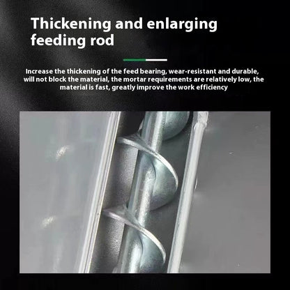 Protoolsy Electric Cement Gun, thickening feeding rod close-up