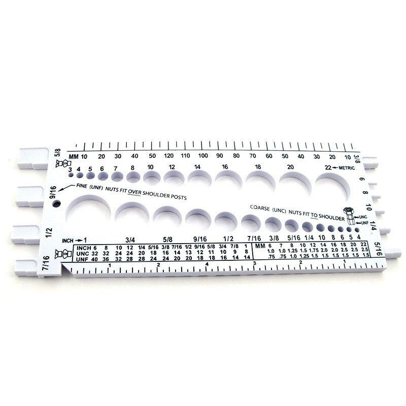 Protoolsy Screw Nut Measuring Scale, portable for shop or field use