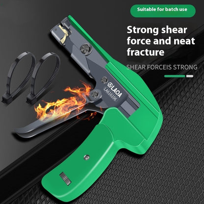 Protoolsy Cable Tie Gun tightening plastic ties for home cable organization