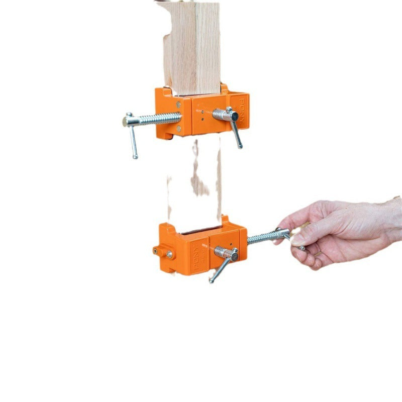 Woodworking Fixing Clips in action, locking wood for carpentry