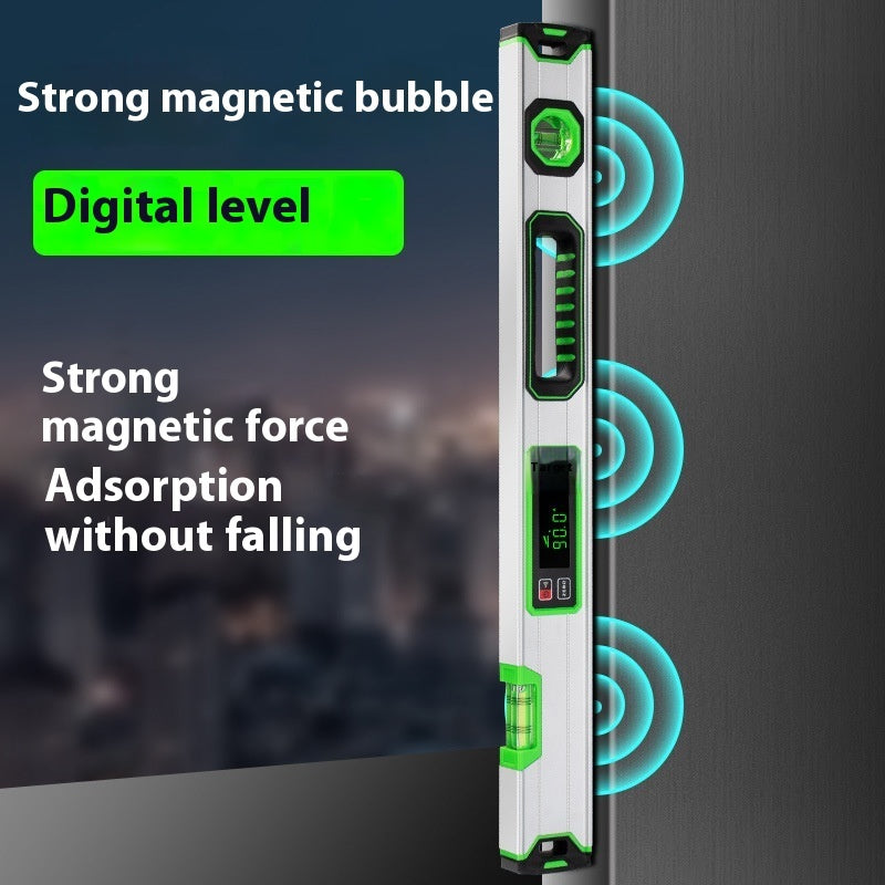 Digital Horizontal Ruler with strong magnetic bubble by Protoolsy