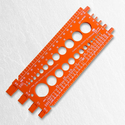 Protoolsy Screw Nut Measuring Scale, portable for precise sizing