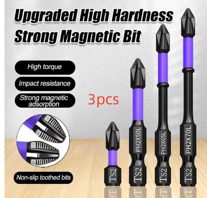 Protoolsy Screwdriver Bit Set in case, cross bits for versatility