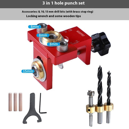 3-in-1 Woodworking Punch Locator set by Protoolsy for plates