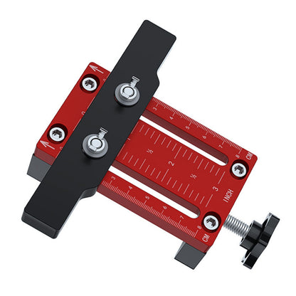 Cabinet Mounting Jig on workbench, ready for cabinet work